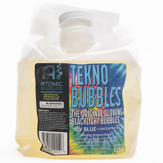 Atomic Bubbles 64oz. Blue Tekno Bubbles Smart Pouch Refill